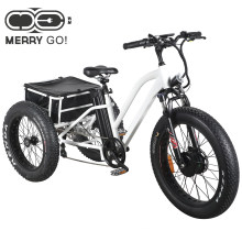 24 Inch 3 Wheel Adult Electric Tricycle Bike Electric Trike Cycling Pedal Cruiser Bicycles
